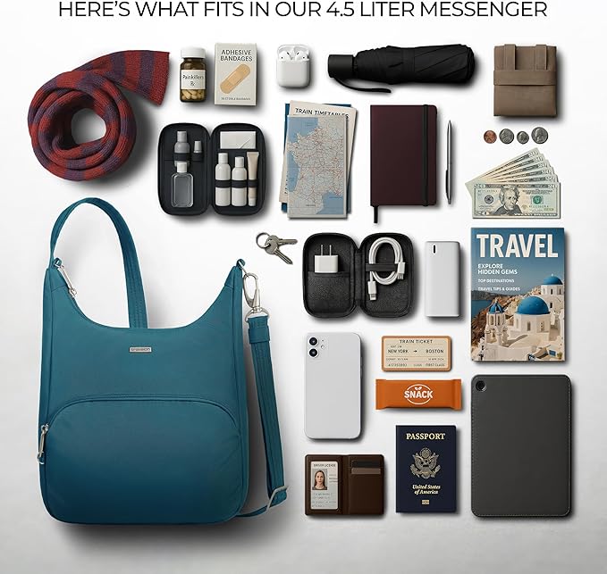 Travelon Anti-Theft Classic Essential Messenger Bag