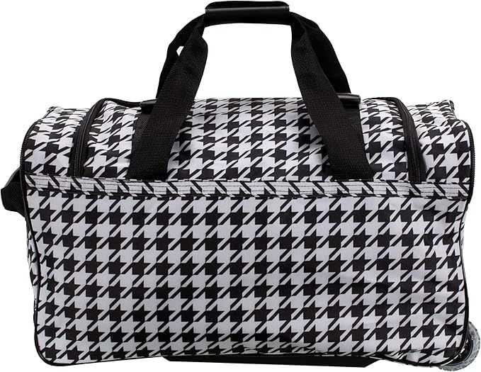 Rockland Rolling Duffel Bag, Black, 22"