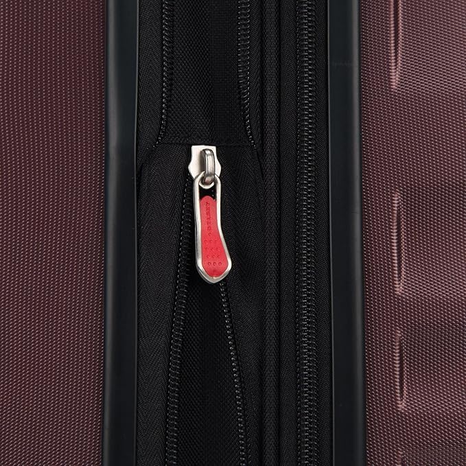 DELSEY PARIS Alexis Durable Luggage Set, Expandable & Lightweight 4-Wheel Spinners, Easy Grip for Smooth Journeys, TSA-Lock Incorporated, Men and Women, Burgundy, 2-Piece Set (21"/25")