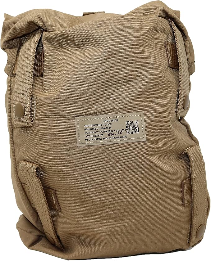 New Genuine Military Issue ILBE Sustainment Pouch, Utility Pouch, Tactical Bags, Coyote Brown Made in USA