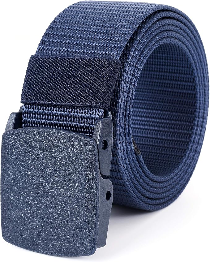 Mile High Life Nylon Web Belt Outdoor Military Belt With TSA Safe Plastic Buckle Belt