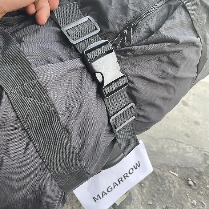MAGARROW 2" Utility Luggage Straps with Buckle Adjustable, 4-Pack (Black, 2 in x 4.5 ft)