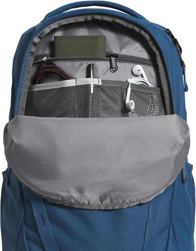 The North Face Vault Everyday Laptop Backpack - Commuter Travel Bag, Water-Repellent Finish, Spacious Compartment, Shady Blue/TNF White-NPF, One Size