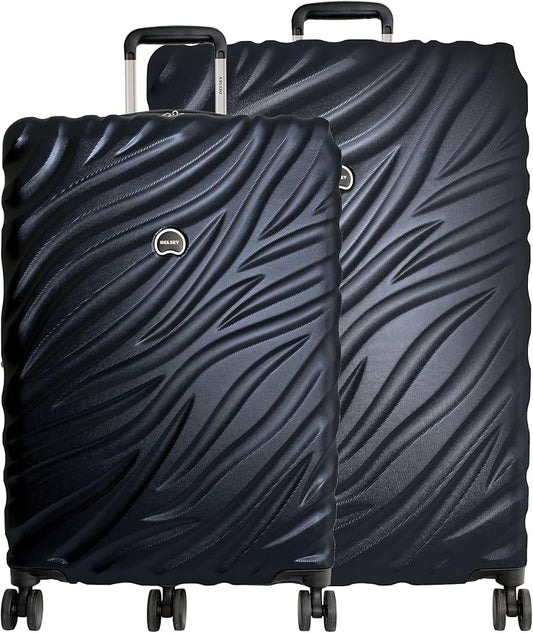 Delsey Alexis Lightweight Luggage Set 3 Piece, Double Wheel Hardshell Suitcases, Expandable Spinner Suitcase with TSA Lock and Carry On