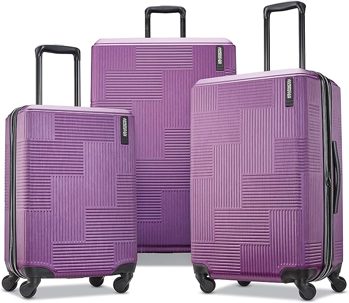American Tourister Stratum XLT Expandable Hardside Luggage with Spinner Wheels, Power Plum, Carry-On 21-Inch