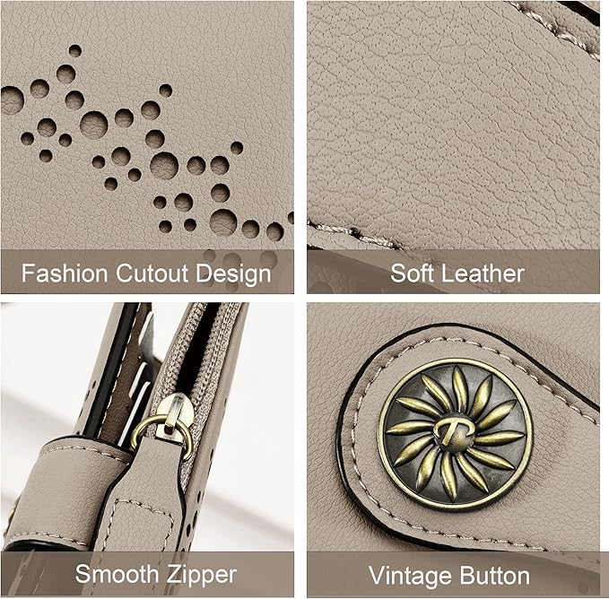 Tipmile Small Wallet for Women Bifold RFID Blocking Card Holder Leather Wallets with Zipper Coin Pocket