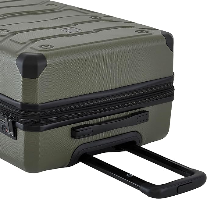 Wrangler ATG Trailway Expandable Hardside Luggage, Winter Moss, 22" Carry-On