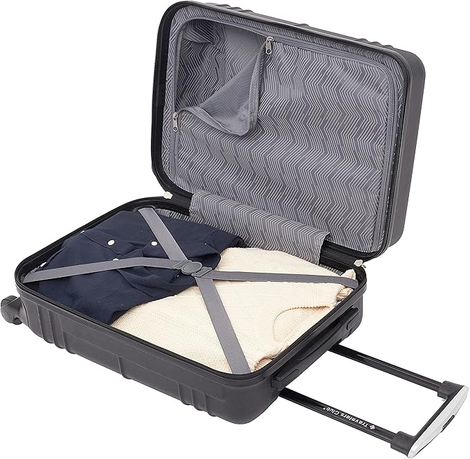 Travelers Club 22" Richmond Spinner Carry-On Luggage, Black