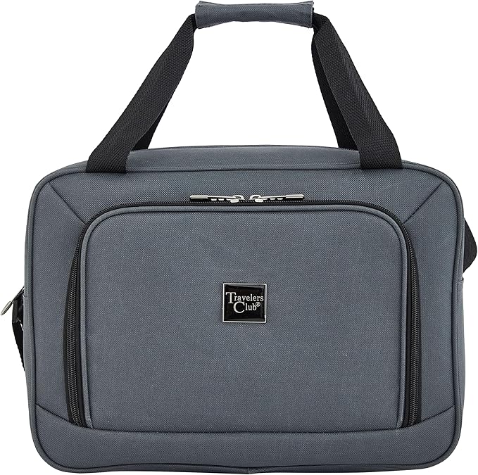 Travelers Club Midtown Hardside 4-Piece Luggage Travel Set, Slate