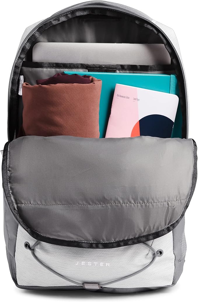 The North Face Women's Jester Commuter Laptop Backpack, TNF White Metallic Mélange/Mid Grey, One Size