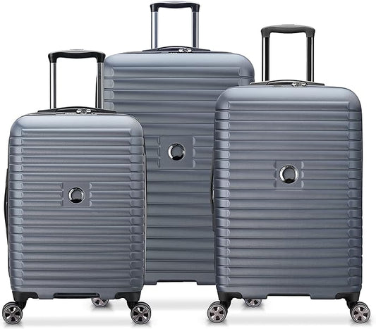 DELSEY PARIS Cruise 3.0 Hardside Expandable Luggage with Spinner Wheels, Graphite, 3 Piece Set (20/24/28)