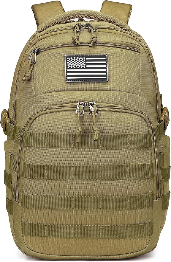 Wotony Military tactical backpack, backpack for men black small tactical assault bag