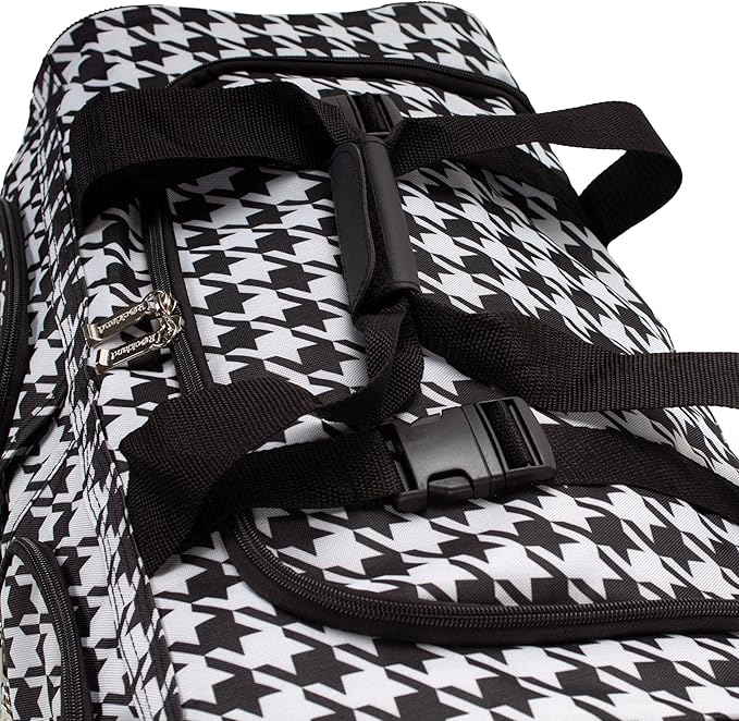 Rockland Rolling Duffel Bag, Black, 22"