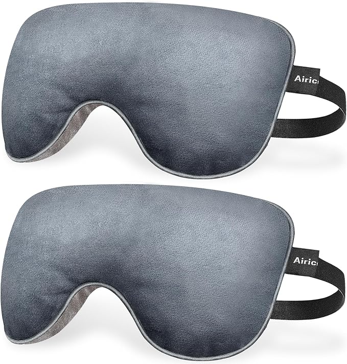 2 Pack Eye Mask for Dry Eyes, Steam Warm Compress for Eyes Blepharitis & Stye, Microwave Moist Heating Pad for Eyes