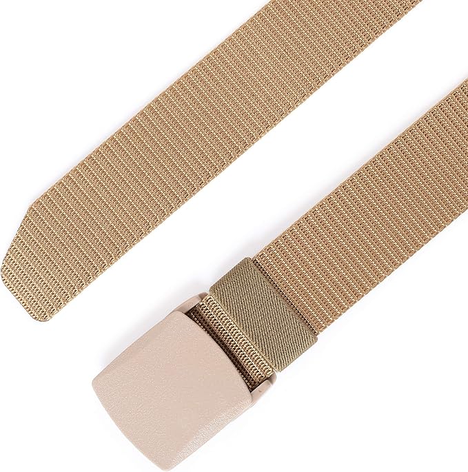 Mile High Life Nylon Web Belt Outdoor Military Belt With TSA Safe Plastic Buckle Belt