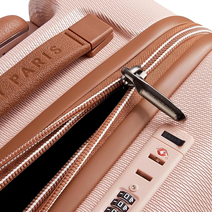 DELSEY PARIS Chatelet Air 2.0 Hardside Luggage with Spinner Wheels, Blush Pink, Carry on Plus 20 Inch