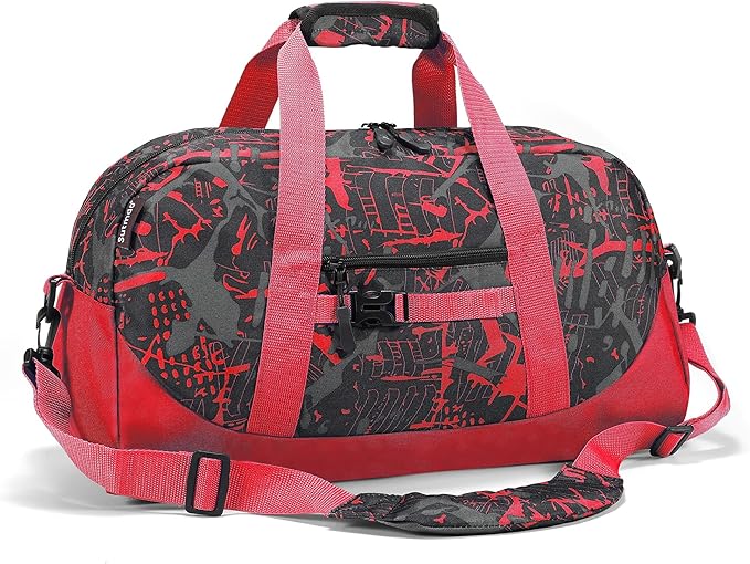 Stumdo Kids Overnighter Duffel Bags for kids, Carry-On Size & Ideal for School Practice or Overnight Travel Weekender Tote for Travel Gym Sport bag for Boys & Girls (11tyhong)
