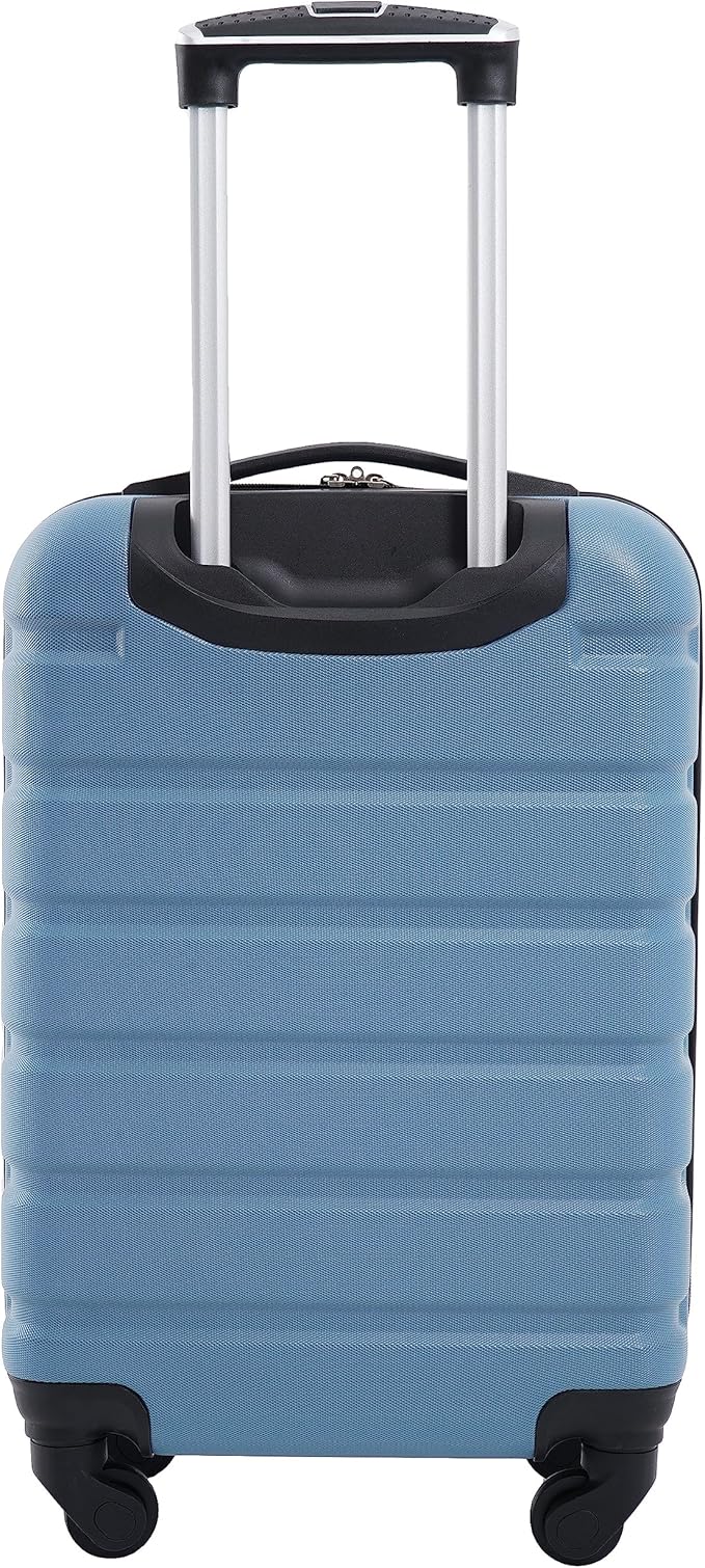 Wrangler Hardside Spinner Luggage, Blue Heaven, Carry-On 20-Inch