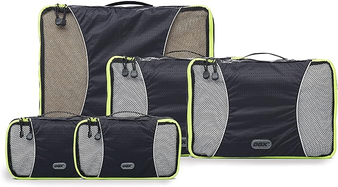 GOX Ultra Light 5 piece Packing Cubes Travel Luggage Organizer 1 Large 2 Medium 2 Small
