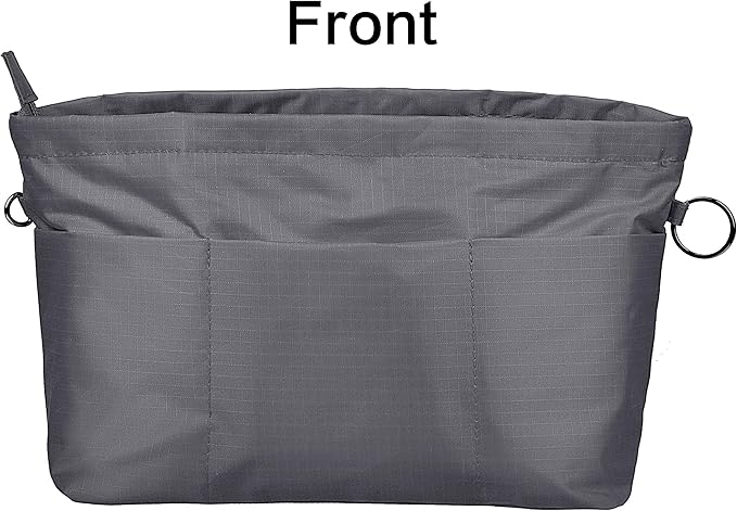 Vercord Handbag Purse Tote Pocketbook Organizer Insert Zipper Closure 11 Pockets 3 Sizes Many Colors