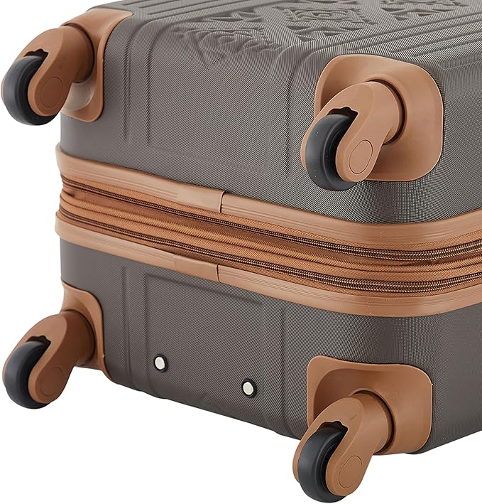 Wrangler 22" and 18" Heartland 2-Piece Carry-On Luggage Set, Chocolate