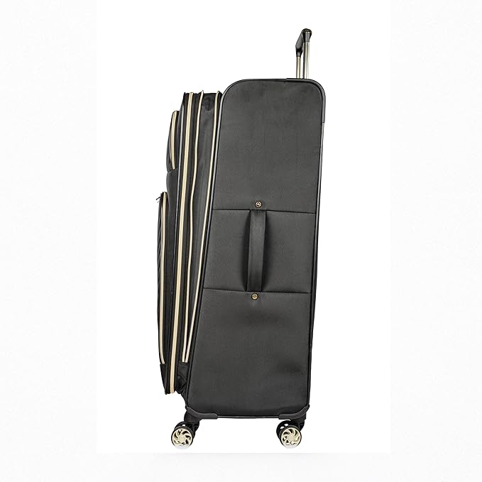 Kenneth Cole REACTION Chelsea Chevron Quilted Luggage, Black, 28-Inch Checked