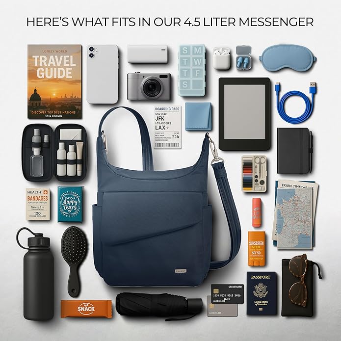 Travelon Anti-Theft Classic Messenger Bag