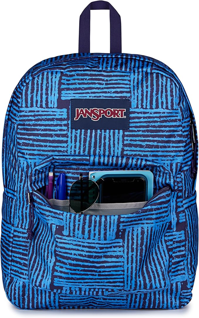 JanSport SuperBreak One Backpack - Durable, Lightweight Bag with 1 Main Compartment, Front Utility Pocket with Built-in Organizer, Premium Backpack, Threaded