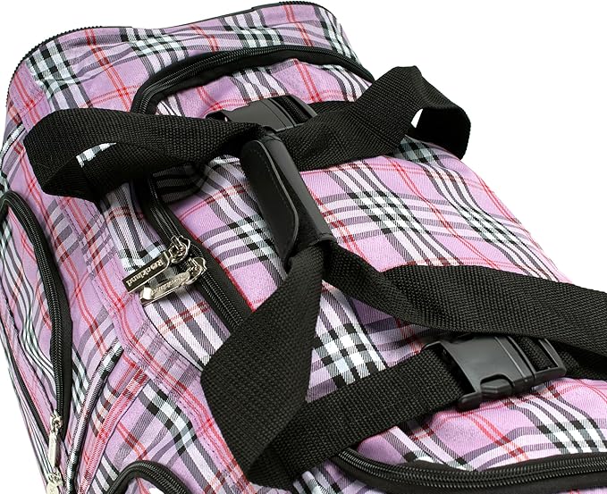 Rockland Rolling Duffel Bag, Black, 22"