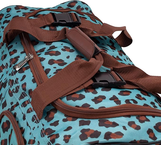 Rockland Rolling Duffel Bag, Black, 22"