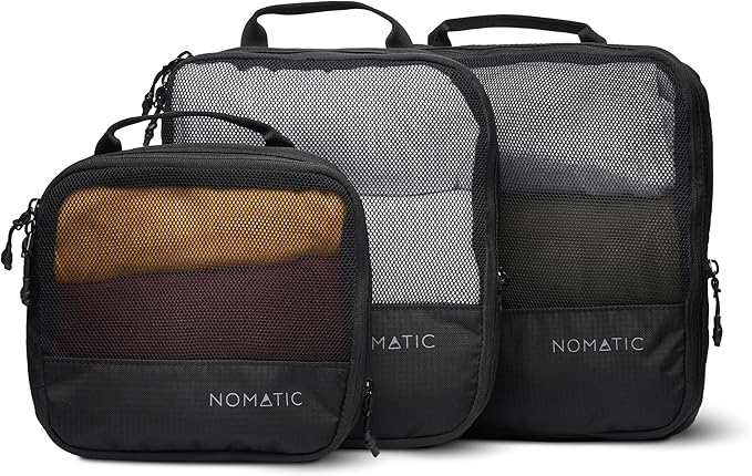 NOMATIC Packing Cubes, Compression Luggage Organizers for Carry-On, Suitcases, Travel Bags, Small