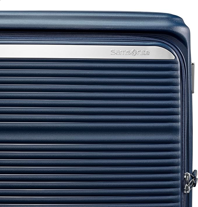 Samsonite Paralux Carry-On Luggage - Innovative Design - Quick Access Front Pocket - Dual Suspension Wheel Technology - TSA Lock - Expandable - Includes Removable Packing Cubes - Midnight Navy