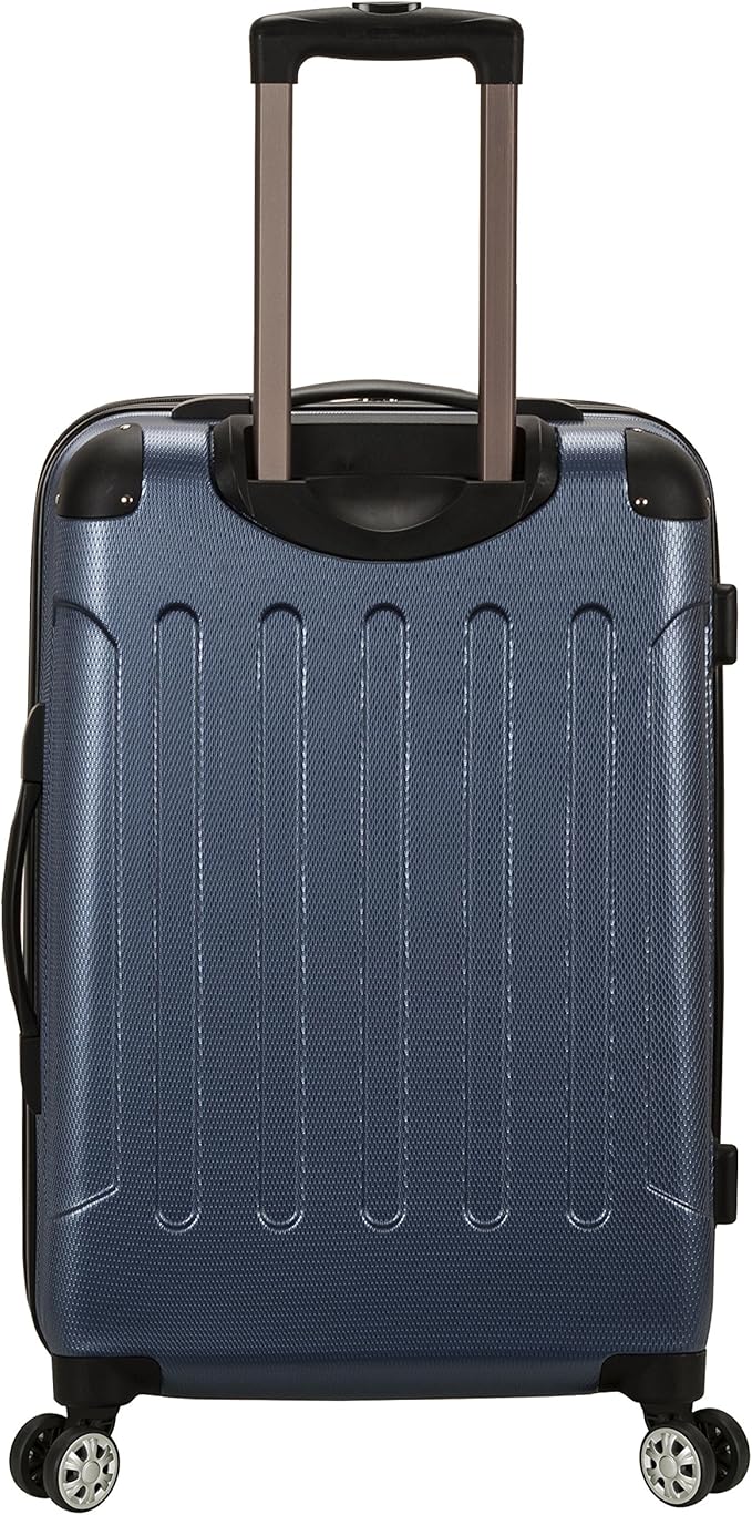 Rockland London Hardside Spinner Wheel Luggage, Blue, 3-Piece Set (20/24/28)