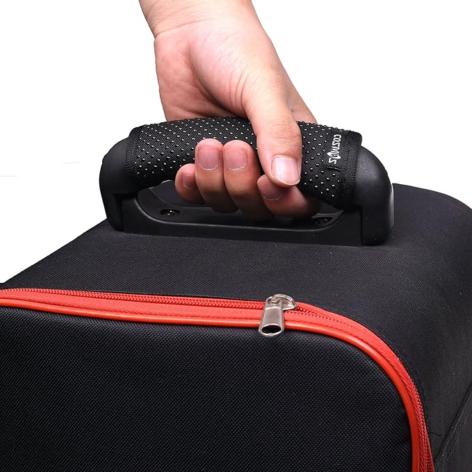 Cosmos Pack of 3 Comfort Neoprene Luggage Handle Wrap Handle Grip Luggage Identifier for Travel Bag Luggage Suitcase (Non Slip Grip - Black Color)