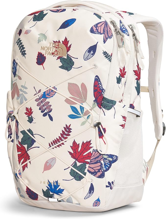 The North Face Women's Jester Everyday Laptop Backpack, Gardenia White Fall Wanderer Print/Gardenia White/Gravel, One Size