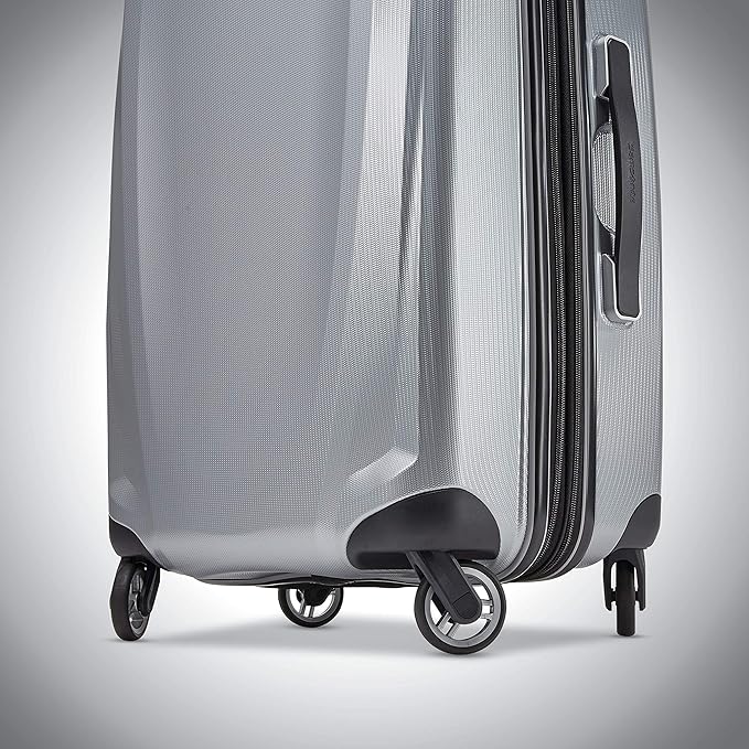 Samsonite Winfield 3 DLX Hardside Expandable Luggage with Spinners, Silver, Carry-On 20-Inch
