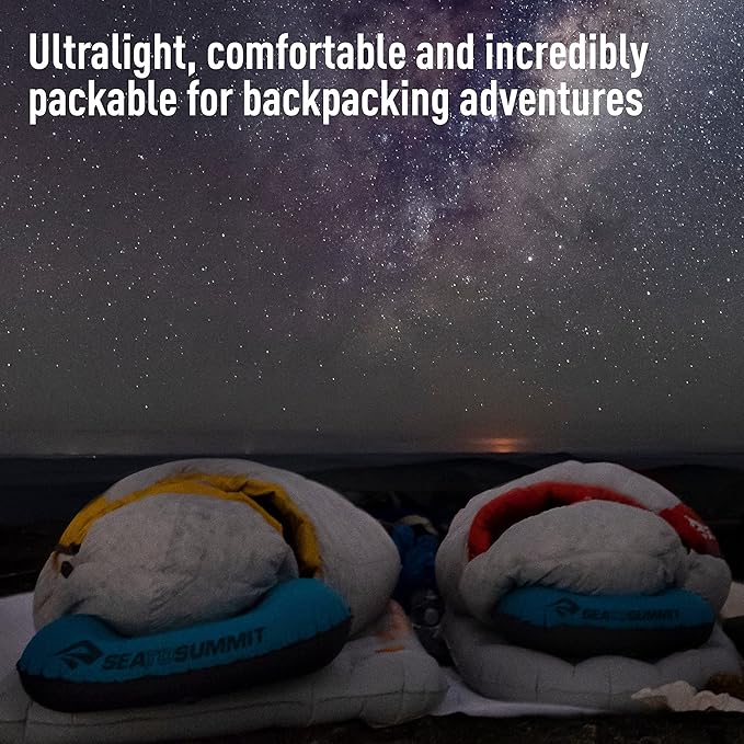 Sea to Summit Aeros Ultralight Inflatable Camping and Travel Pillow, Regular, Aqua