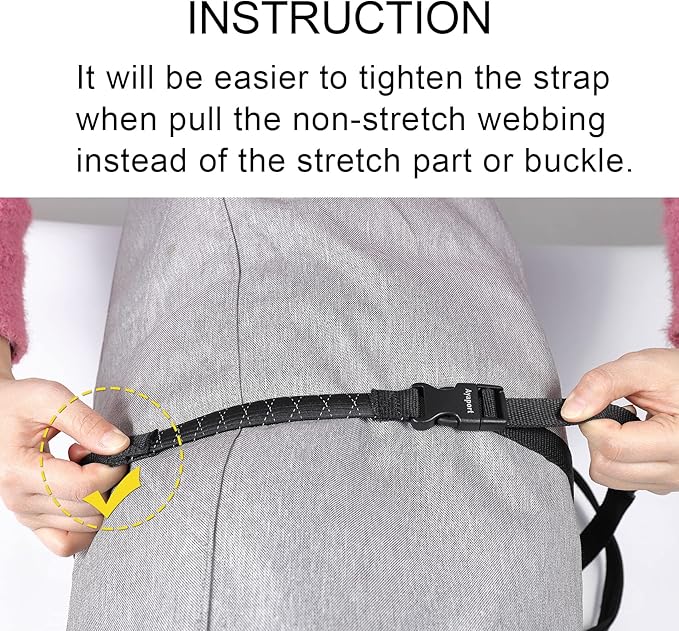 Ayaport Utility Straps with Buckle Quick-Release Adjustable Nylon Straps Black 4 Pack (Stretch-0.75"x48")