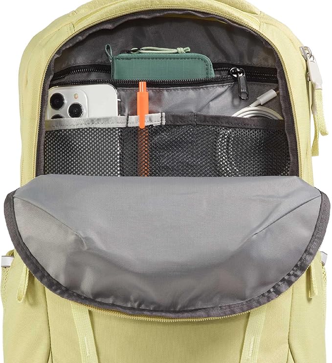 The North Face Women's Vault Everyday Laptop Backpack - Commuter Travel Bag, Water-Repellent, Spacious Main Compartment, Pear/Lemon Mist, One Size