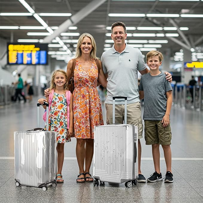 28 Inch Clear PVC Luggage Cover Protectors Suitcase Covers for Luggage Thickened suitcase protective cover for Wheeled Suitcase Suitable for 28"