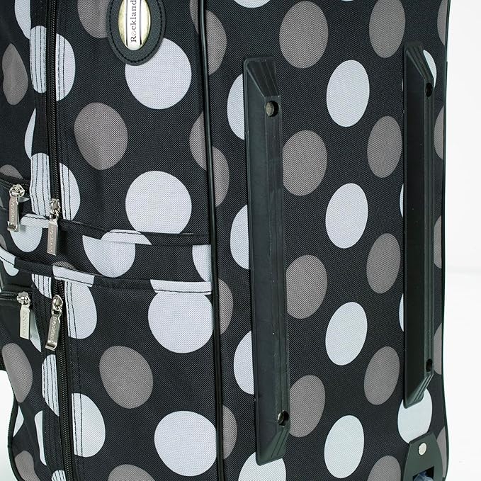 Rockland Rolling Duffel Bag, Black, 22"