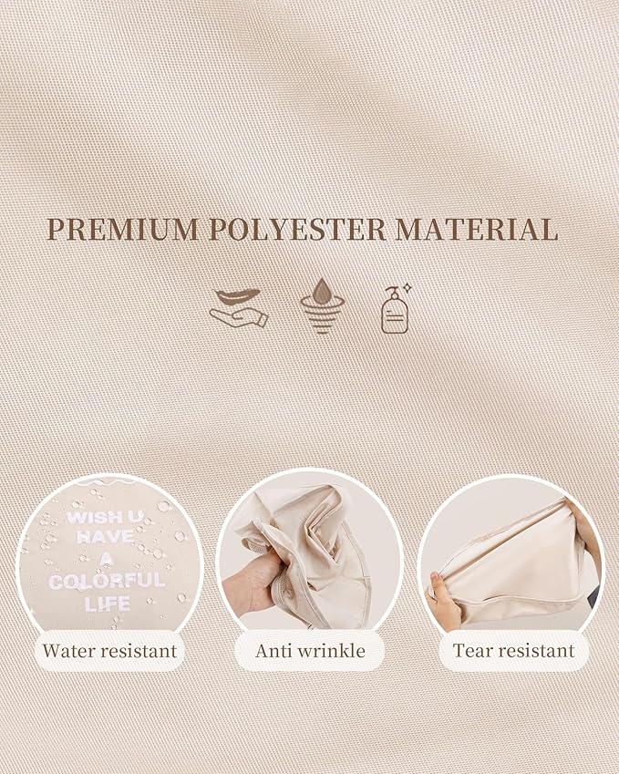 Packing Cubes 11 PCS, Mesh Breathable Luggage Organizers Bags, Packing Organizers, Durable Travel Essentials Bags Set, Travel Packing Organizers,Beige