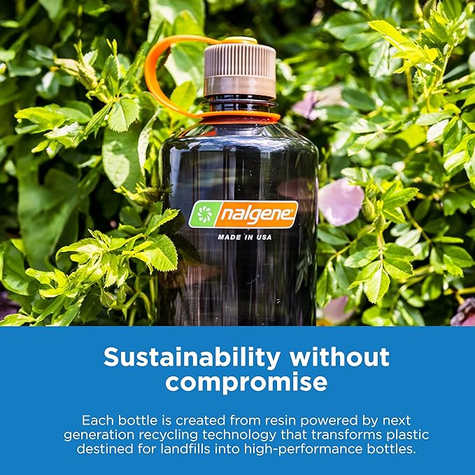 Nalgene 32 oz Wide Mouth Water Bottle | BPA-Free, Durable & Leak Proof, Lightweight Bottle for Hiking & Gym, Work & Travel