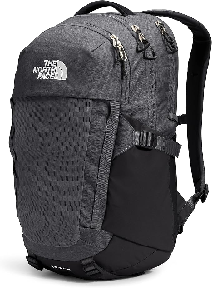 The North Face Recon Everyday Laptop Backpack, Asphalt Grey Light Heather/TNF Black, One Size