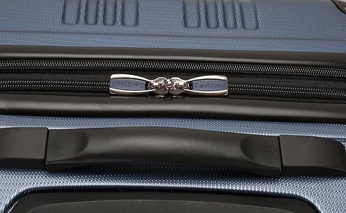 Rockland London Hardside Spinner Wheel Luggage, Blue, 3-Piece Set (20/24/28)
