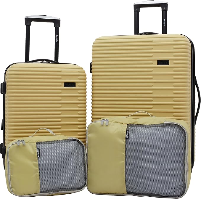 kensie Women's Hillsboro Luggage & Travel Bags Set, Dried Moss, 4 Piece Set