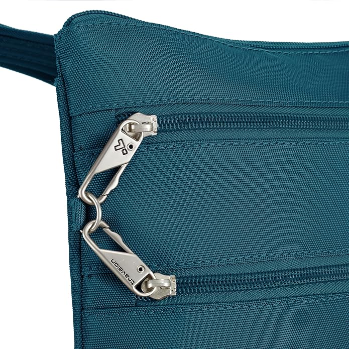 Travelon Anti-theft Classic Slim Double Zip Crossbody