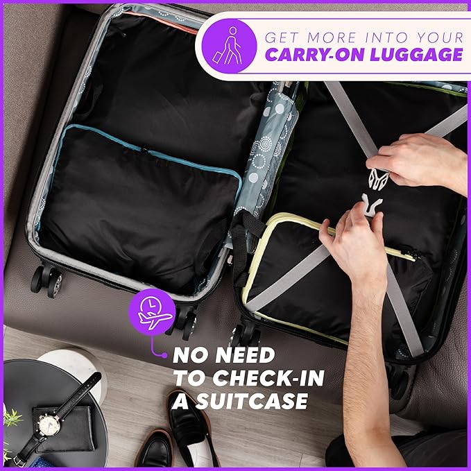 Compression, 4 Set/6 Set Packing Cubes for Carry on Suitcase, Organizer Bags Set
