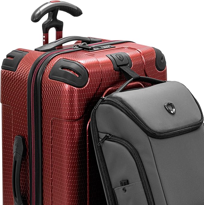 Traveler's Choice Maxporter II Polycarbonate Hardside Trunk with Spinner Wheels, Red, 28-Inch Medium Trunk