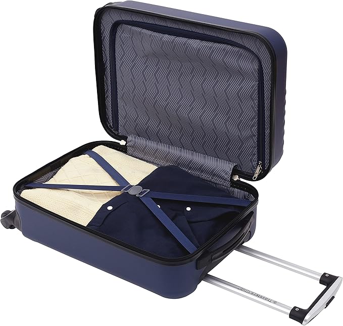 Travelers Club Cosmo Luggage, Navy Blue-2 Piece Set (28"/20")